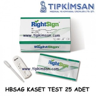 HBSAG KASET TEST - 25 TEST - RİGHT SİGN