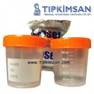 İDRAR KABI - 100 ml - ASEPTİK (Poşetli) - 250 Adet