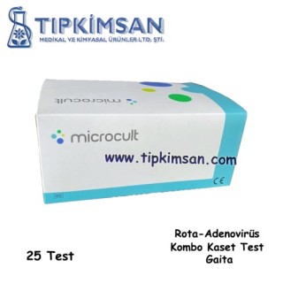 Rota - Adenovirüs Kombo Kaset Test -  Gaita - 25 TEST