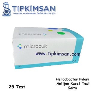 Helicobacter Pylori Antijen Kaset Test -  Gaita - 25 TEST