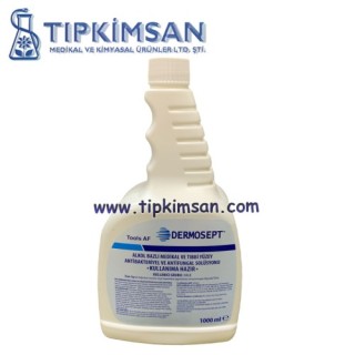 ALKOL BAZLI MEDİKAL VE TIBBİ YÜZEY DEZENFEKTANI DERMOSEPT TOOL AF 1 LİTRE