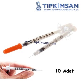 STERİL İNSÜLİN ENJEKTÖRÜ MİCROFİNE 0.5 ml. B.D.10 Adet