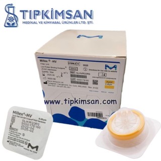 Millex-HV Şırınga Ucu Filtre 0.45 µm PVDF 33 mm tek tek gama steril ( SLHVR33RS ) - 50 Adet