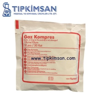 GAZ KOMPRES 10 CM X 10 CM 50 KAT - NON WOVEN