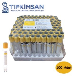 VAKUMLU JELLİ TÜP 5 ML - Jel & Pıhtı Aktivatörü - 100 Adet - Xinle