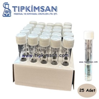 Sabouraud Dextrose Agar (Tüp) - 9 ml lik 25 Adet Tüplük Paket