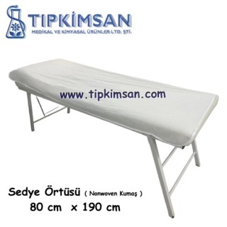 SEDYE ÖRTÜSÜ NONWOVEN 25 GRAM 80 CM X 190 CM DÖRT TARAFI LASTİKLİ - ADET