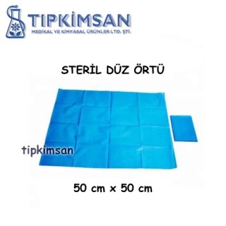 STERİL TEK KULLANIMLIK 50 CM X 50 CM DÜZ ÖRTÜ
