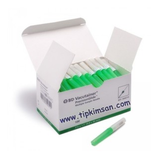 VAKUMLU İĞNE UCU - BD - Yeşil - 100 Adet