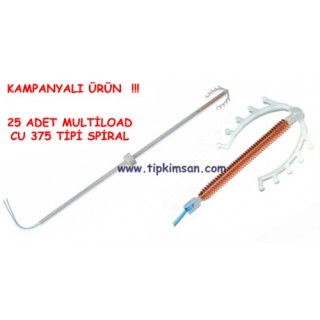 GEBELİK SPİRALİ MULTİLOAD TİPİ CU 375 - Rahim İçi Gebelik Önleyici Alet - 25 Adet