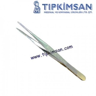 Penset 13 cm Cımbız Düz - Sivri Uçlu Nikel Kaplama 