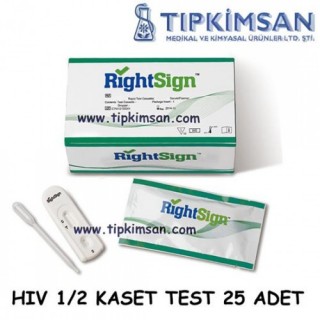 HİV 1/2 KASET TEST - 25 TEST - RİGHT SİGN 