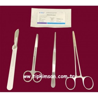 EPİZYOTOMİ DİKİŞ SETİ - CERRAHİ SET 4 PARÇA