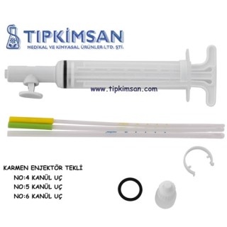 Karmen Kanül Enjektör Tekli İşlem Paketi (Enjektör + Kanüller)