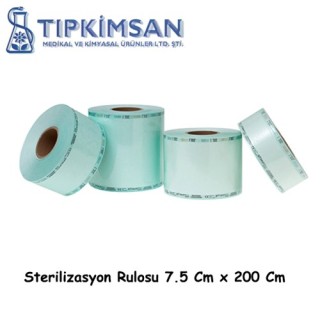 Sterilizasyon Rulosu  7,5 Cm x 200 M