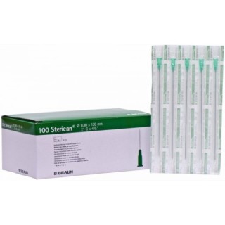BRAUN STERİCAN İĞNE 21G 0,80 X 120 mm NÖRALTERAPİ İĞNESİ 100 ADET