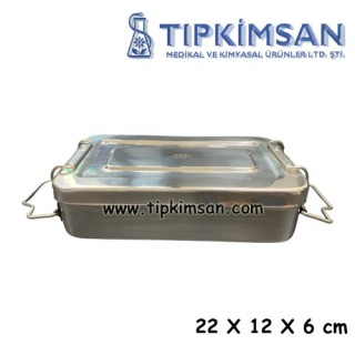 ALET KUTUSU - Paslanmaz Çelik - 12 x 22 x 6 cm