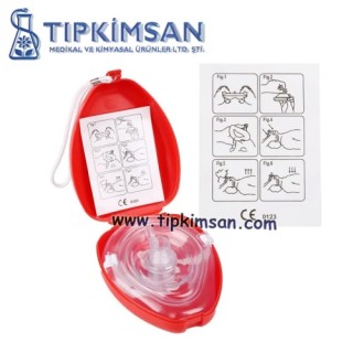 CPR MASKESİ - İlk Yardım, Suni Solunum, Cep Maskesi
