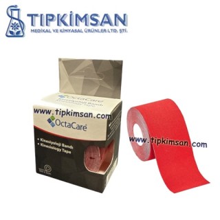 Kinesiyoloji Kavrama Bandı - 5 cm X 5 m - Kırmızı 