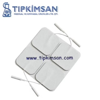 Tens Elektrod Pedi 5cm x 5 cm Kablolu 4lü Paket