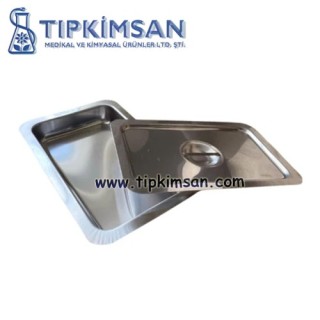 KAPAKLI KÜVET 25 CM - 430 PASLANMAZ ÇELİK