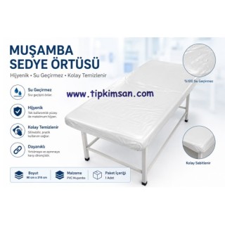 Muşamba Muayene Masası Örtüsü 90 Cm x 210 Cm - Sedye Örtüsü