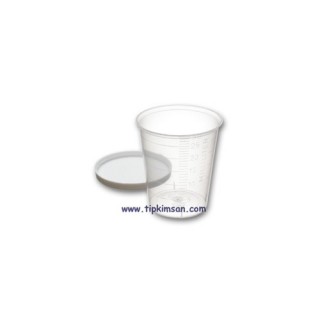 İLAÇ KADEHİ ve KAPAĞI PLASTİK - 75 Adet SUPERIOR