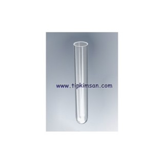 PLASTİK TÜP - P.S - 16x100 mm Dibi Yuvarlak - Şeffaf 250 Adet