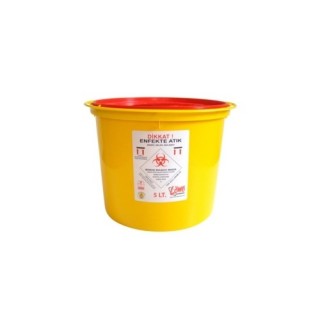 Tıbbi Atık Kovası 5 lt.