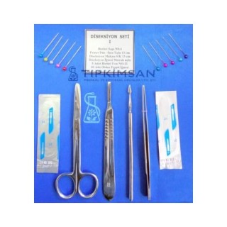DİSEKSİYON SETİ I - 6 Parça Bistüri Sapı No:4