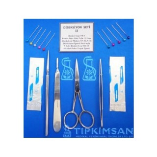 DİSEKSİYON SETİ II - 6 Parça Bistüri Sapı No:3
