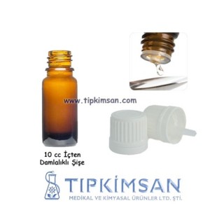 İÇTEN DAMLALIKLI ŞİŞE 10 CC - KAHVERENGİ