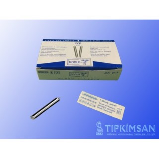 STERİL METAL LANSET 200 ADET - RODUS