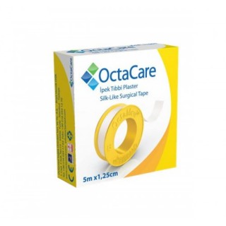 OctaCare İpek Tıbbi Plaster 5 m x 1.25 cm