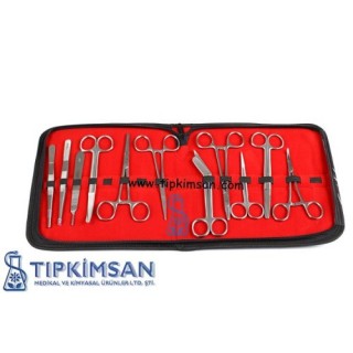 MİNİ CERRAHİ MÜDAHALE SETİ - 11 Parça Alet +Set Çantası