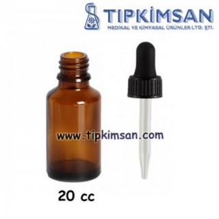 Cam Damlalıklı Cam Şişe 20 cc