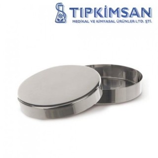 PETRİ KABI Metal 8 cm -  PASLANMAZ ÇELİK